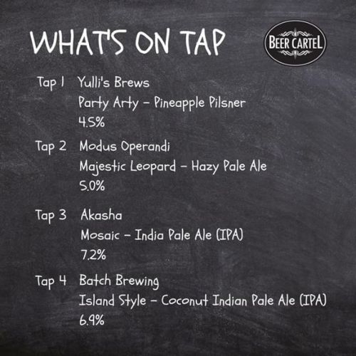 Now pouring on Growlers @ Beer Cartel HQ