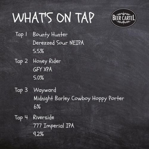 Now pouring on Growlers @ Beer Cartel HQ