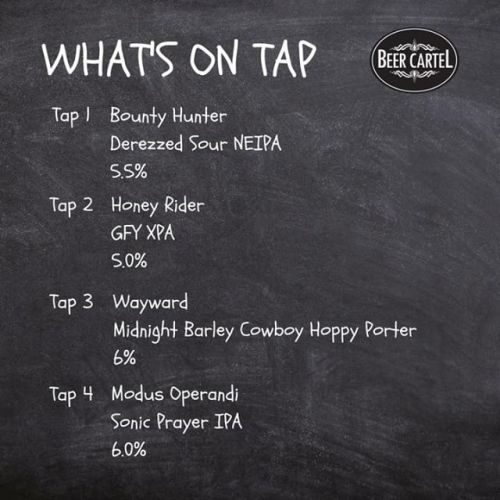 Now pouring on Growlers @ Beer Cartel HQ