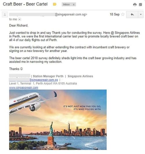 Love it when you get emails like this.