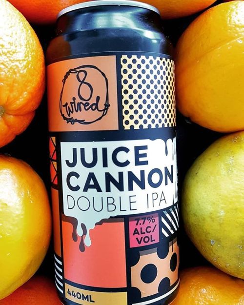 8 Wired Juice Cannon Double IPA⠀