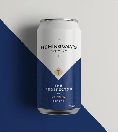 Hemingway’s The Prospector Pilsner⠀