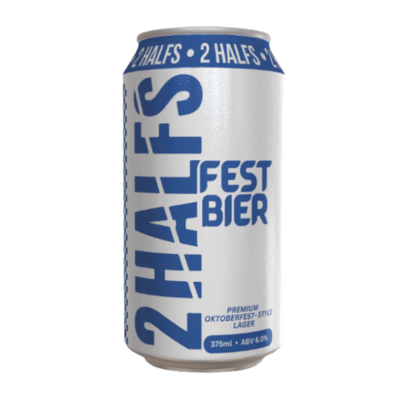 2 Halfs Festbier 375ml Can Craft Beer 2 Halfs Brewing & Distilling