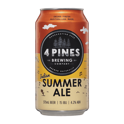 4 Pines Indian Summer Ale 375ml Can Craft Beer 4 Pines Brewing Company