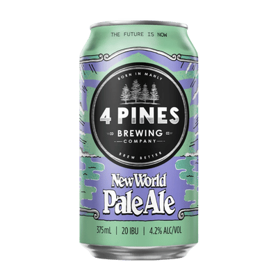 4 Pines New World Pale Ale 375ml Can Craft Beer 4 Pines