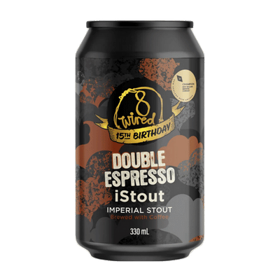 8 Wired 15th Anniversary Double Espresso IStout Imperial Stout 330ml Can Craft Beer 8 Wired Brewing