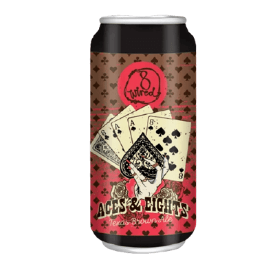 8 Wired Aces And Eights Texas Brown Ale Craft Beer 8 Wired Brewing