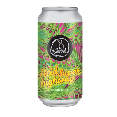 8 Wired Acid Super Highway Sour Double IPA 440ml Can Craft Beer 8 Wired Brewing