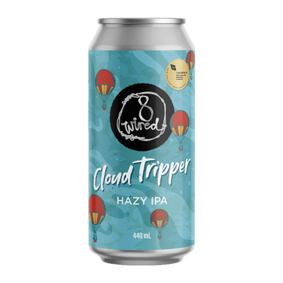 8 Wired Cloud Tripper NZ Hazy IPA 440ml Can Craft Beer 8 Wired Brewing