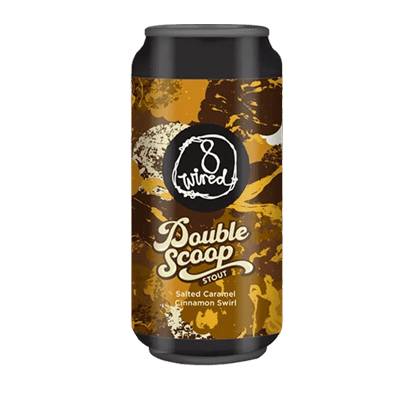 8 Wired Double Scoop Salted Caramel Cinnamon Swirl Stout Craft Beer 8 Wired Brewing