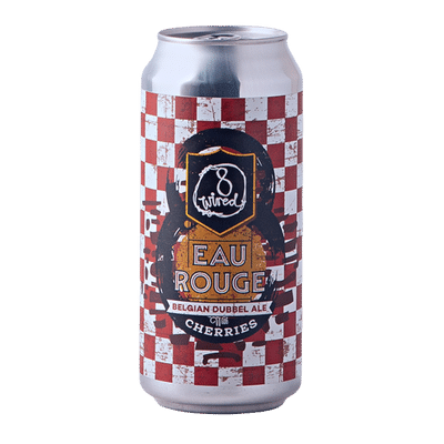 8 Wired Eau Rouge Belgian Dubbel Ale with Cherries 440ml Can Craft Beer 8 Wired Brewing