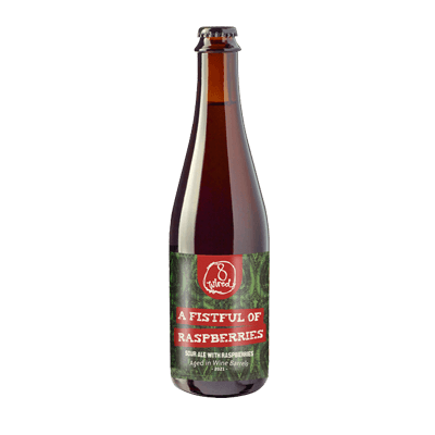 8 Wired Fistful of Raspberries Wild Sour Ale 500ml Bottle Craft Beer 8 Wired Brewing