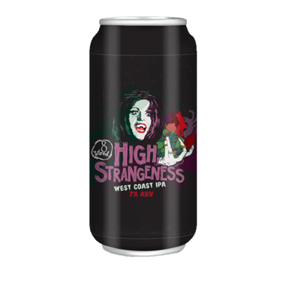 8 Wired High Strangeness West Coast IPA Single Craft Beer 8 Wired Brewing