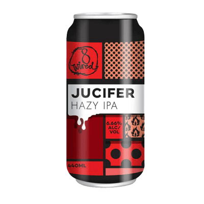 8 Wired Jucifer Hazy IPA Single Craft Beer 8 Wired Brewing