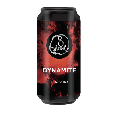 8 Wired Dynamite Black IPA 440ml Can