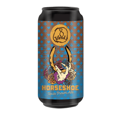 8 Wired Horseshoe Hoppy Texas Brown Ale 440ml Can