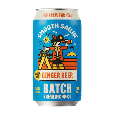 Batch Smooth Sailin' Ginger Beer 375ml Can