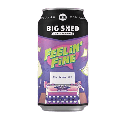 Big Shed Feelin' Fine Oat Cream IPA 375ml Can