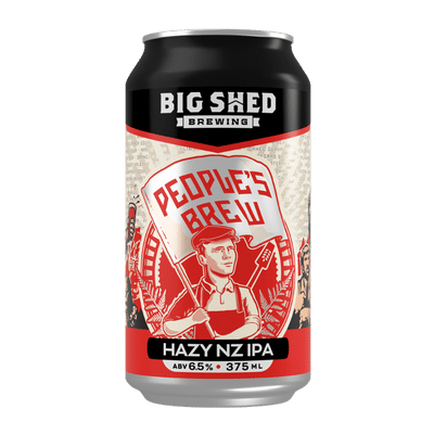 Big Shed People's Brew Hazy NZ IPA 375ml Can
