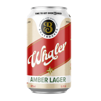 Boatrocker Whaler Amber Lager 375ml Can