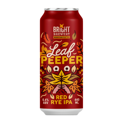 Bright Brewery Leaf Peeper Red Rye IPA 440ml Can