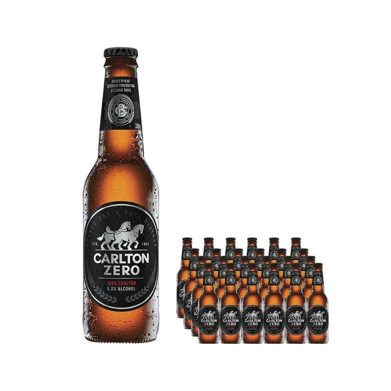 Carlton Zero Non Alcoholic Beer Bottles