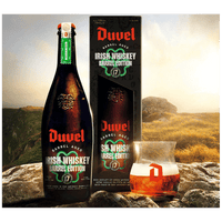 Duvel Barrel Aged Batch 7 Irish Whiskey Edition 750ml Bottle and Tasting Glass