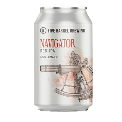 Five Barrel Navigator Red IPA 375ml Can Craft Beer Five Barrel Brewing