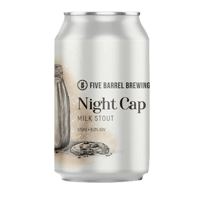 Five Barrel Night Cap Milk Stout 375ml Can