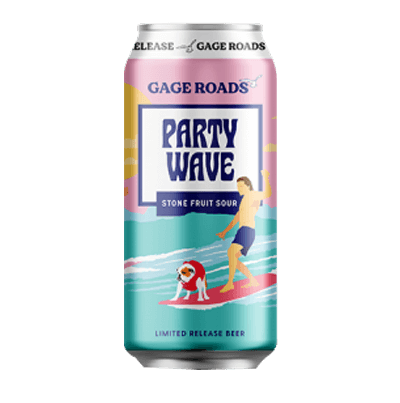 Gage Roads Party Wave Stonefruit Sour Ale 500ml Can Craft Beer Gage Roads Brewing Co