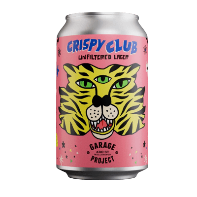 Garage Project Crispy Club Panthera Tigris Unfiltered Lager 330ml Can