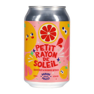 Garage Project Petit Rayon de Soleil Grapefruit & Rhubarb Witbier 330ml Can