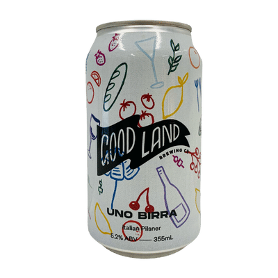 Good Land Uno Birra Italian Pilsner 355ml Can
