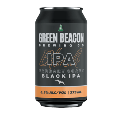 Green Beacon Barbary Coast Black IPA 375ml Can