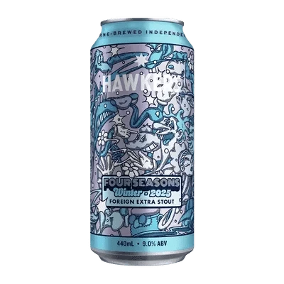 Hawkers Four Seasons Winter 2025 Foreign Export Stout 440ml Can Craft Beer Hawkers