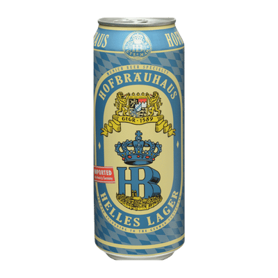 Hofbrau Helles Lager 500ml Can