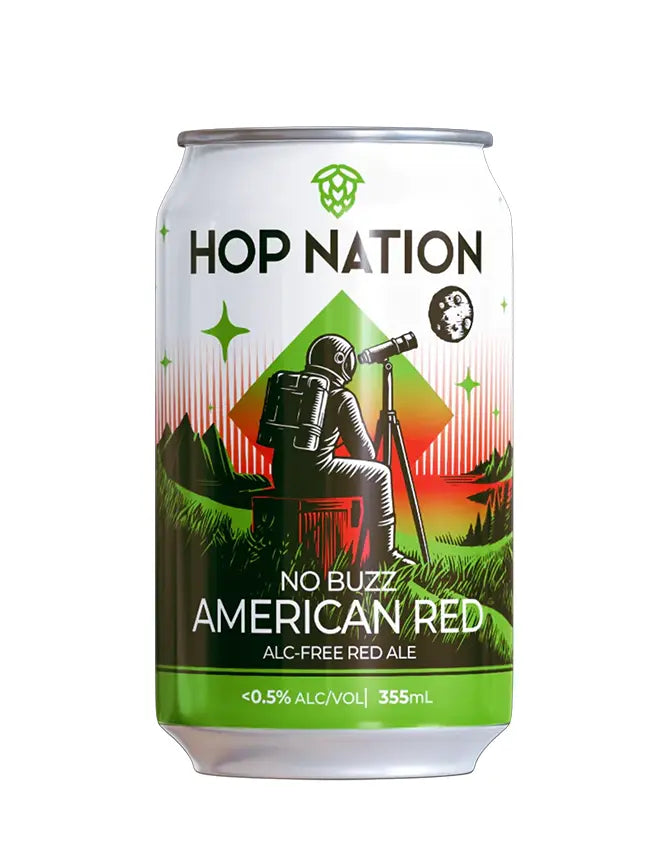 Hop Nation Non Alcoholic No Buzz American Red Ale