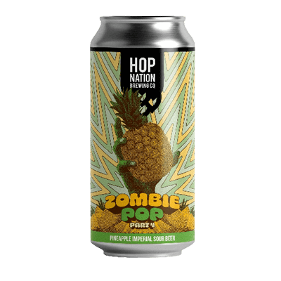 Hop Nation Zombie Pop 4 Pineapple Imperial Sour 440ml Can