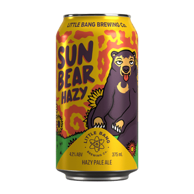Little Bang Sun Bear Hazy Pale Ale 375ml Can