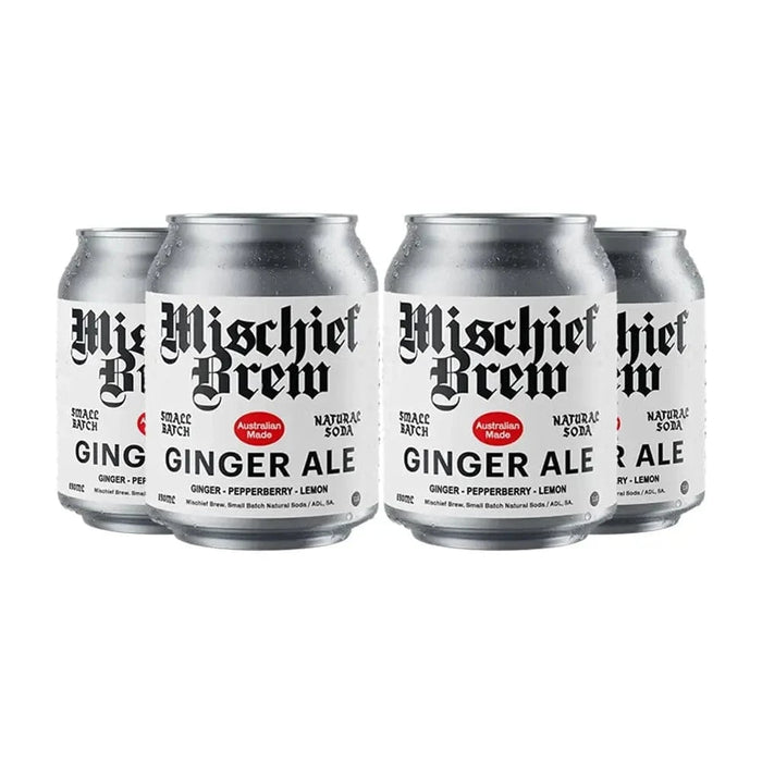 Mischief Brew Ginger Ale Pack of 4 Sans Drinks Bundle Mischief Brew