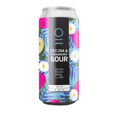 Ocean Reach Feijoa & Strawberry Sour Ale 500ml Can Craft Beer Ocean Reach Brewing