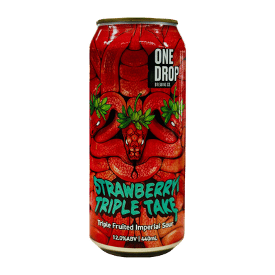 One Drop Strawberry Triple Take Tripel Fruited Imperial Stout 440ml Can