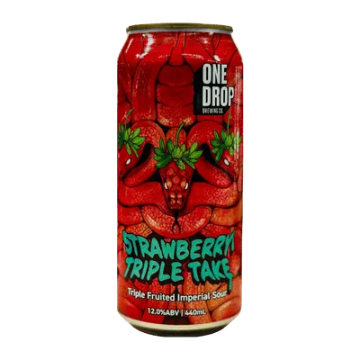 One Drop Strawberry Triple Take Tripel Fruited Imperial Stout 440ml Can