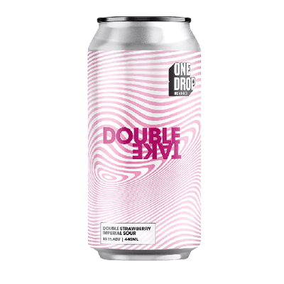 One Drop Strawberry Doubletake Double Fruited Imperial Sour Ale 440ml Can