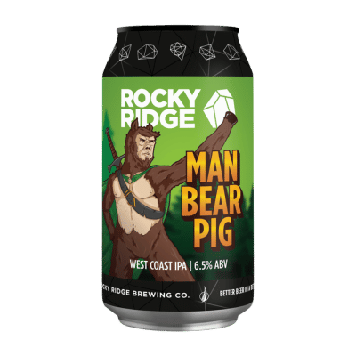 Rocky Ridge Man Bear Pig WCIPA 375ml Can