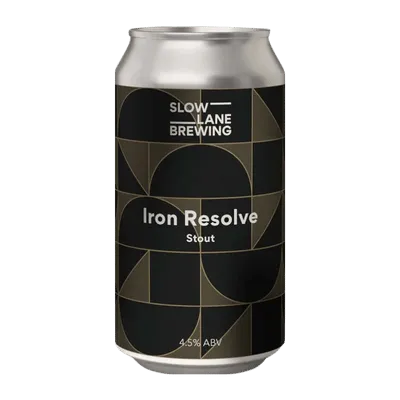 Slow Lane Iron Resolve Stout 375ml Can