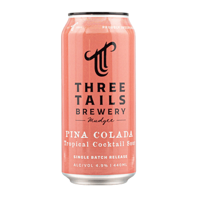Three Tails Pina Colada Tropical Cocktail Sour 440ml Can
