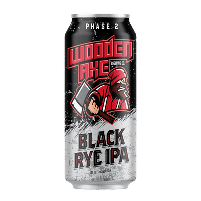 Wooden Axe Phase 2 Black Rye IPA 440ml Can