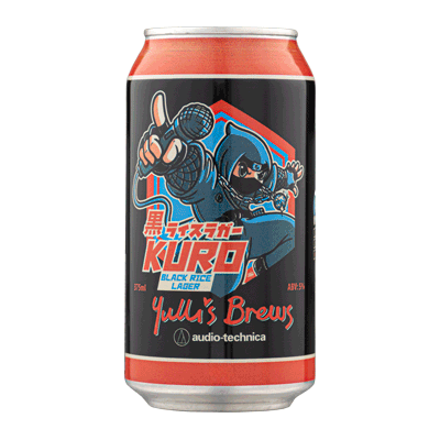 Yulli's Kuro Black Rice Lager 375ml Can