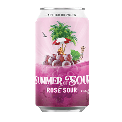 Aether Summer of Sour Rose Sour Ale 2021 375ml Can Craft Beer Aether Brewing Company